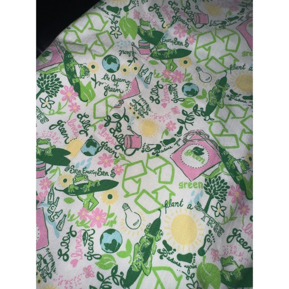 Lilly Pulitzer Rare Earth Day Vintange Strapless Fitted Cotton Lined‎ Dress 6 - Picture 9 of 9